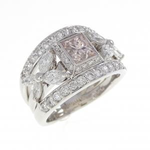 PT900 ピンクダイヤモンド リング 0.814CT