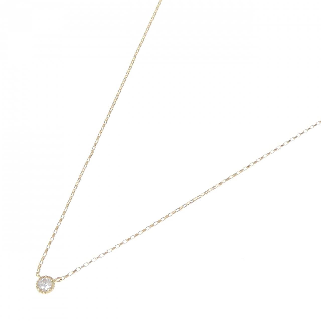 K18YG ダイヤモンド ネックレス 0.08CT