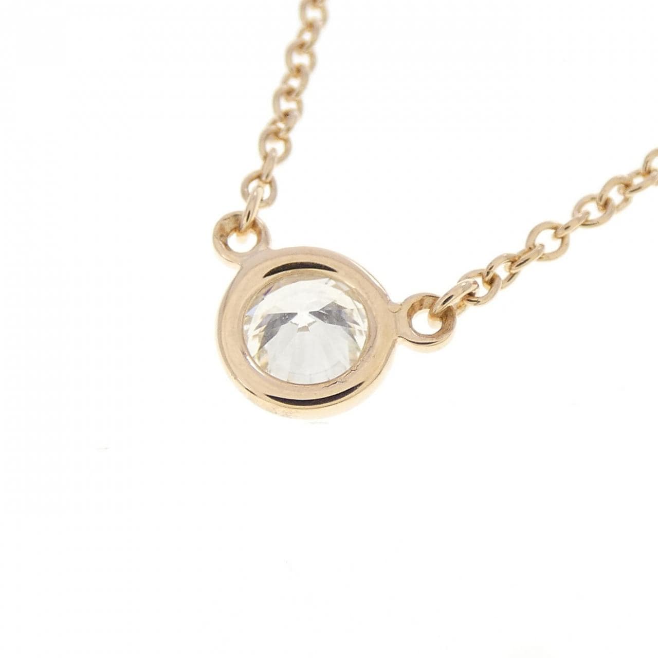 ティファニー バイザヤード ネックレス 0.21CT H VVS1 3EXT