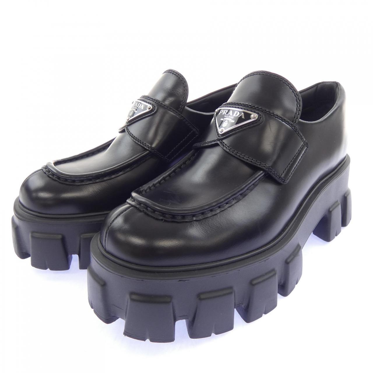 プラダ PRADA モノリス ローファー トライアングルロゴ 1D649M シューズ