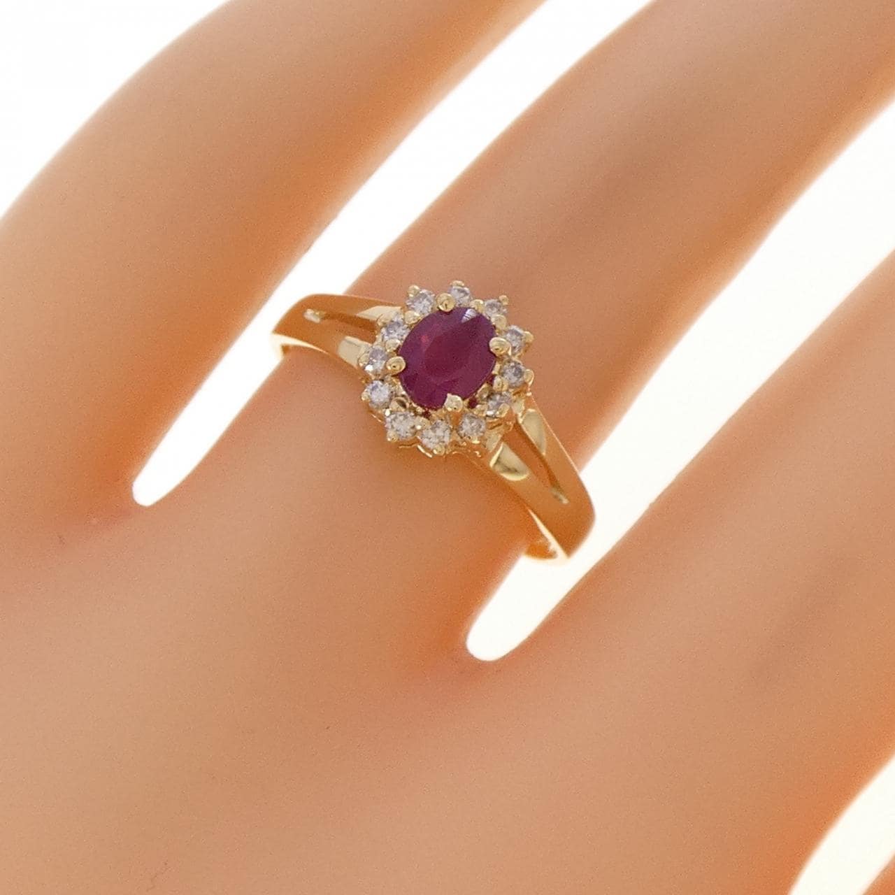 750YG ルビー リング