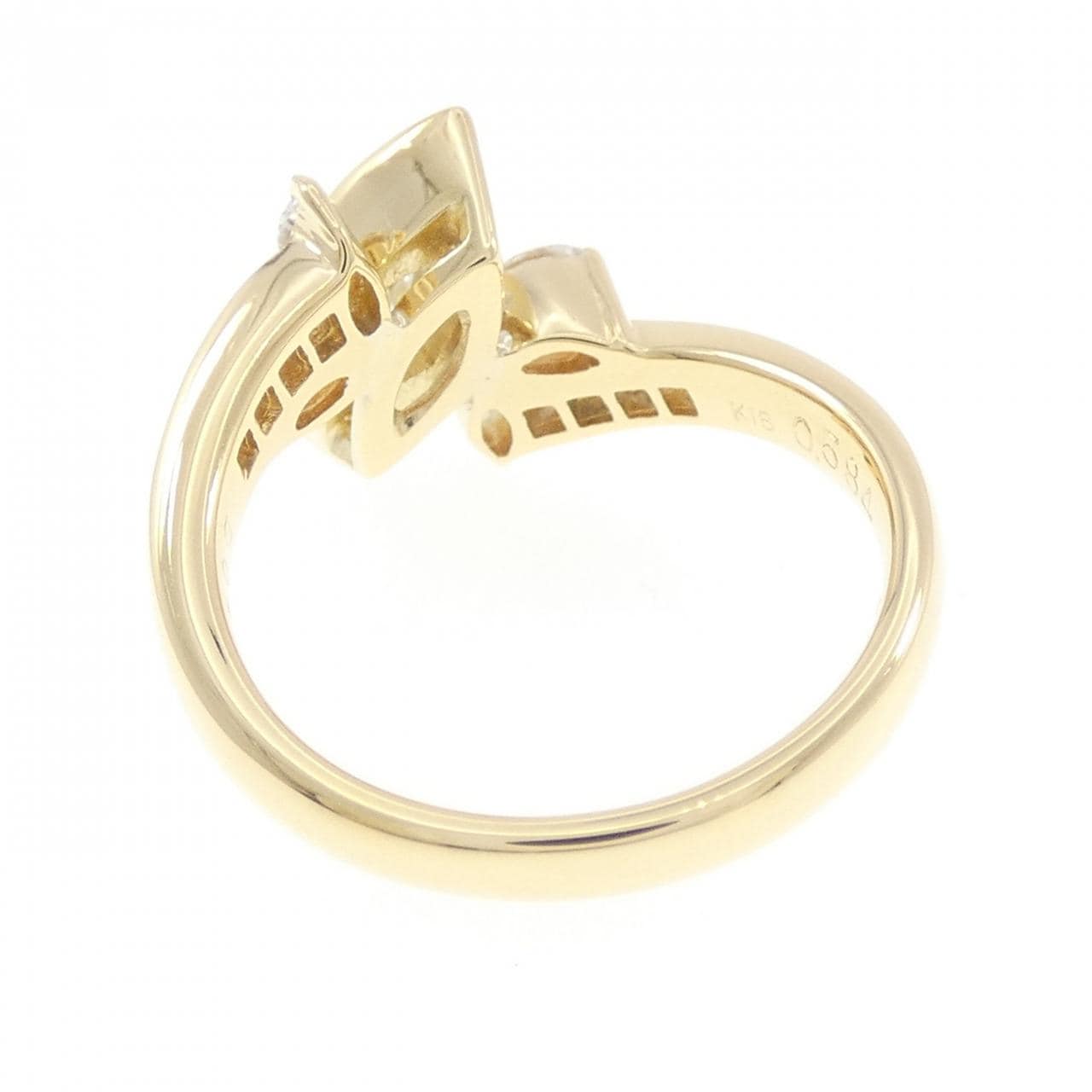 K18YG ダイヤモンド リング 0.584CT