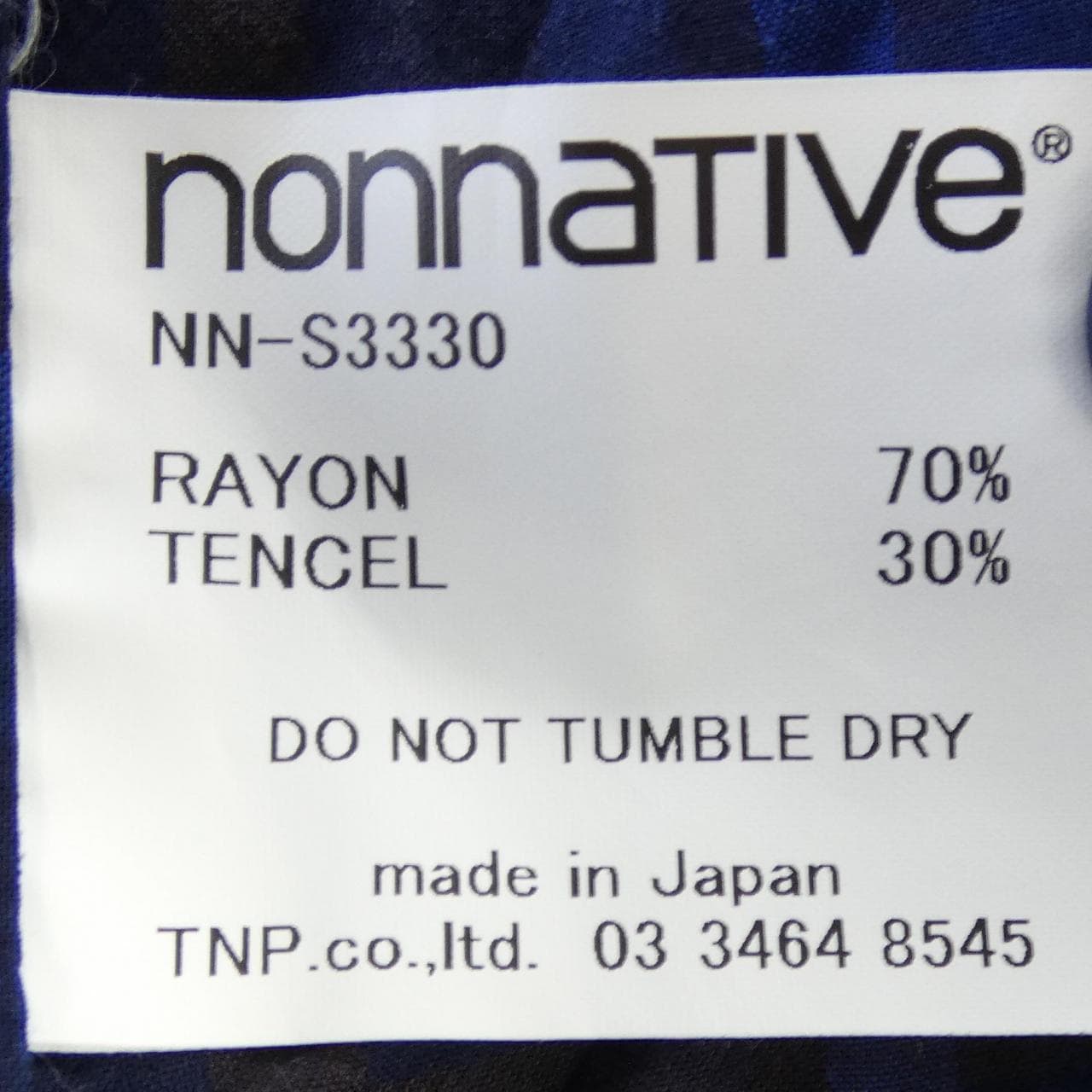 ノンネイティブ NONNATIVE シャツ