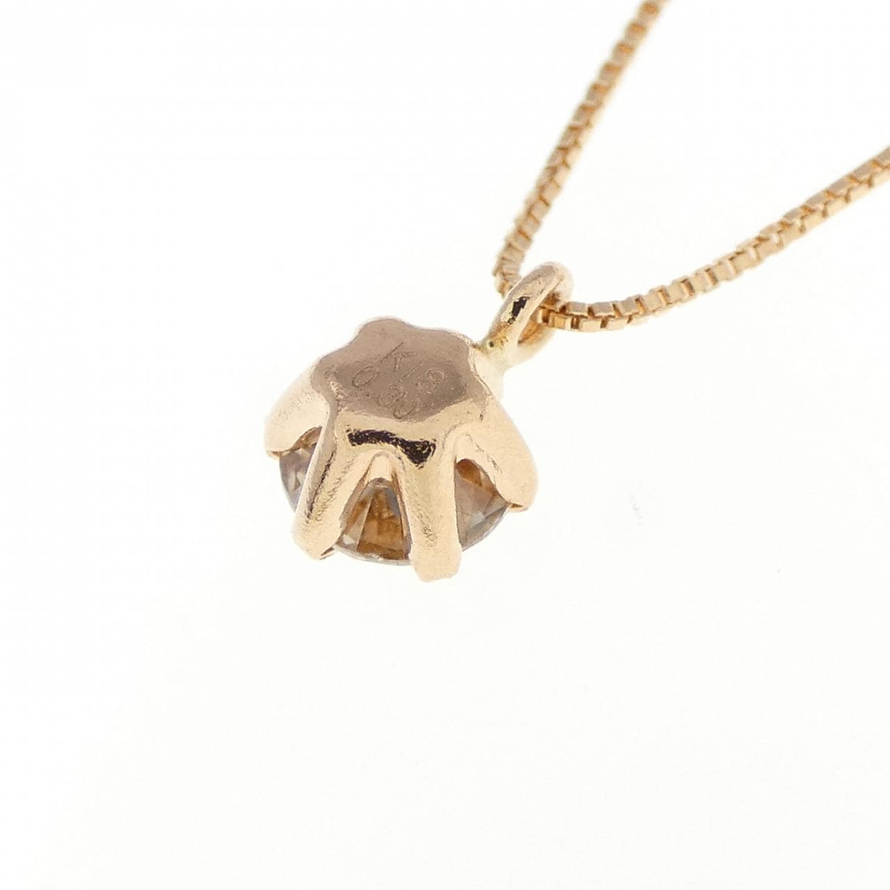 K18PG ダイヤモンド ネックレス 0.30CT