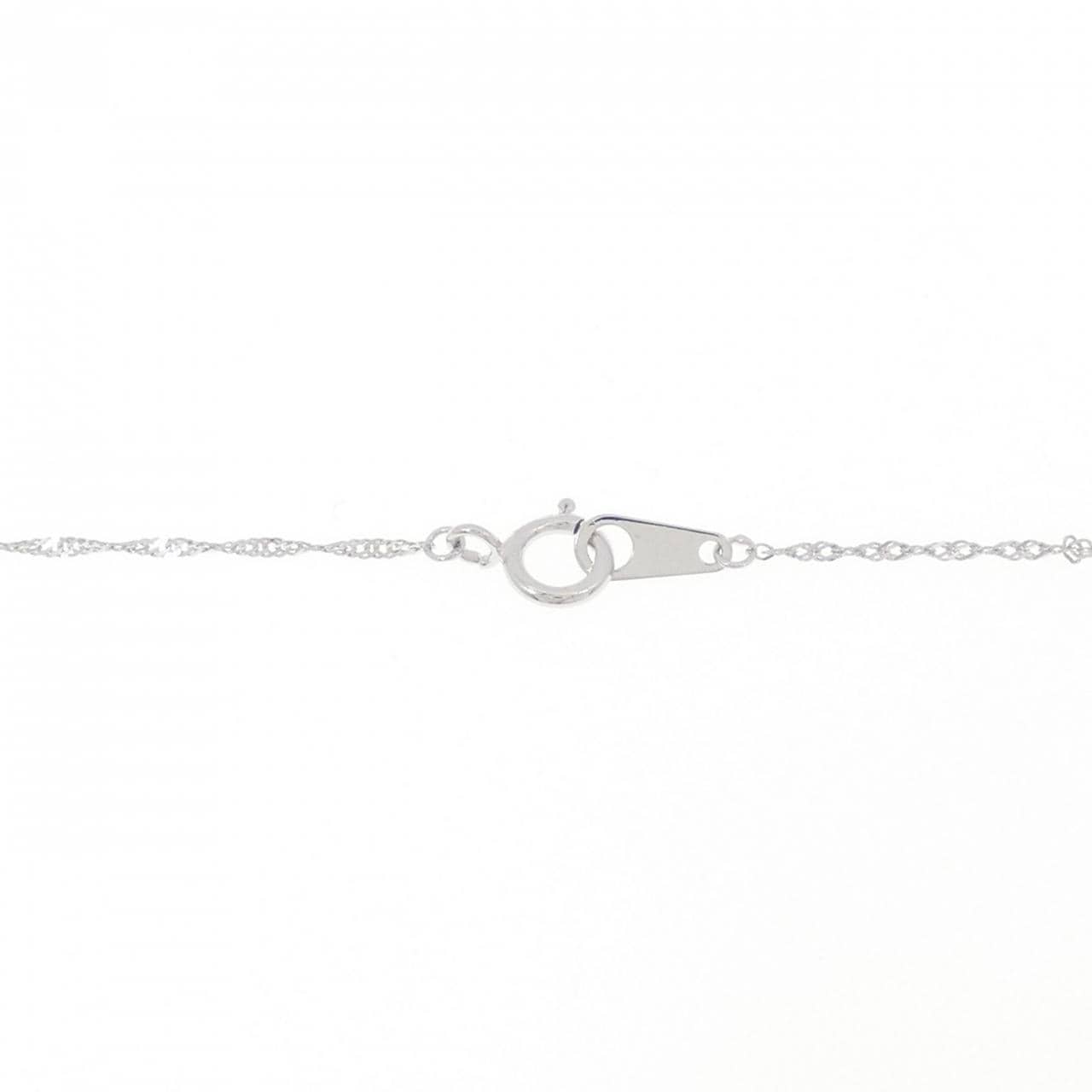 K18WG/750WG ガーネット ネックレス 1.10CT