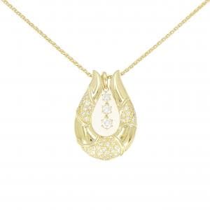K18YG/750YG 2WAY ダイヤモンド ネックレス 0.50CT