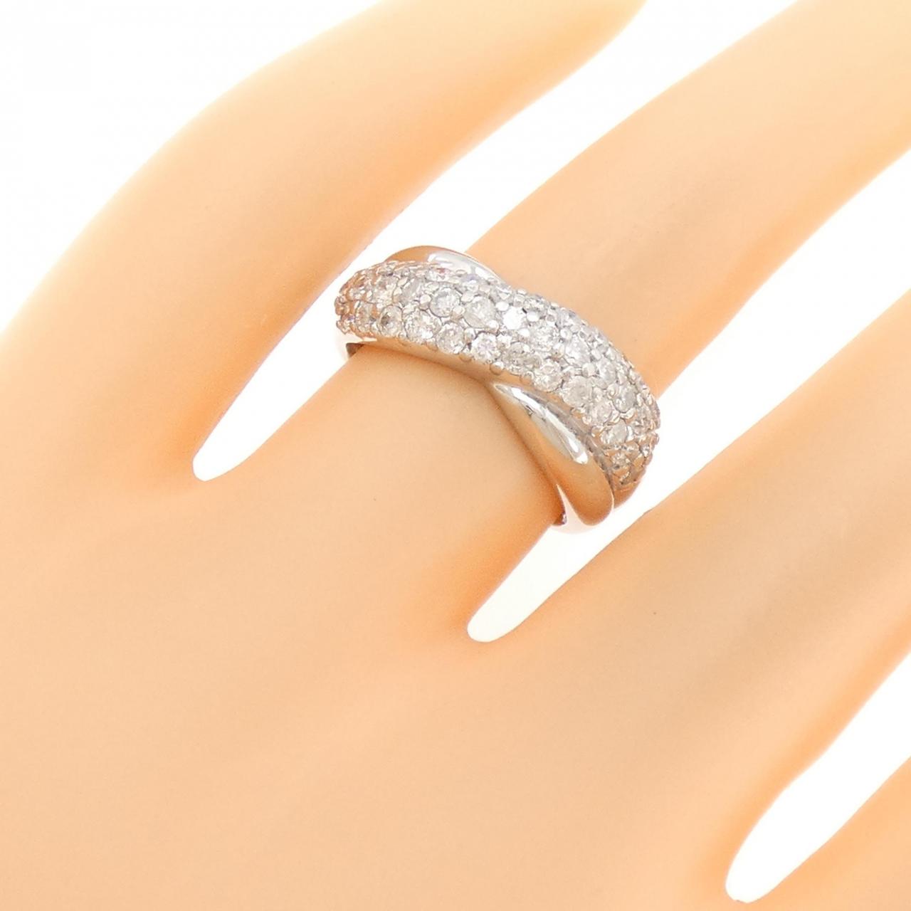 PT900 パヴェ ダイヤモンド リング 1.00CT