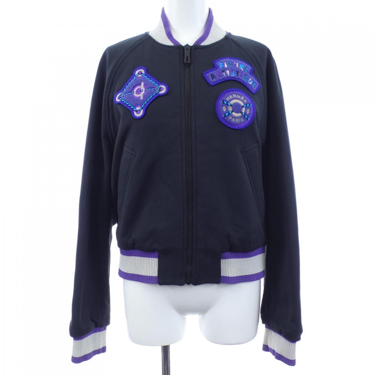 エルメス HERMES FIGURE ARTISTIQUE VARSITY EMBROIDE 3H4208DD ブルゾン