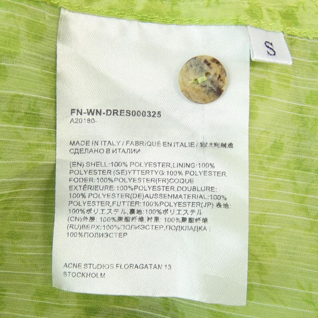 アクネストゥディオズ ACNE STUDIOS FN-WN-DRES000325 ワンピース