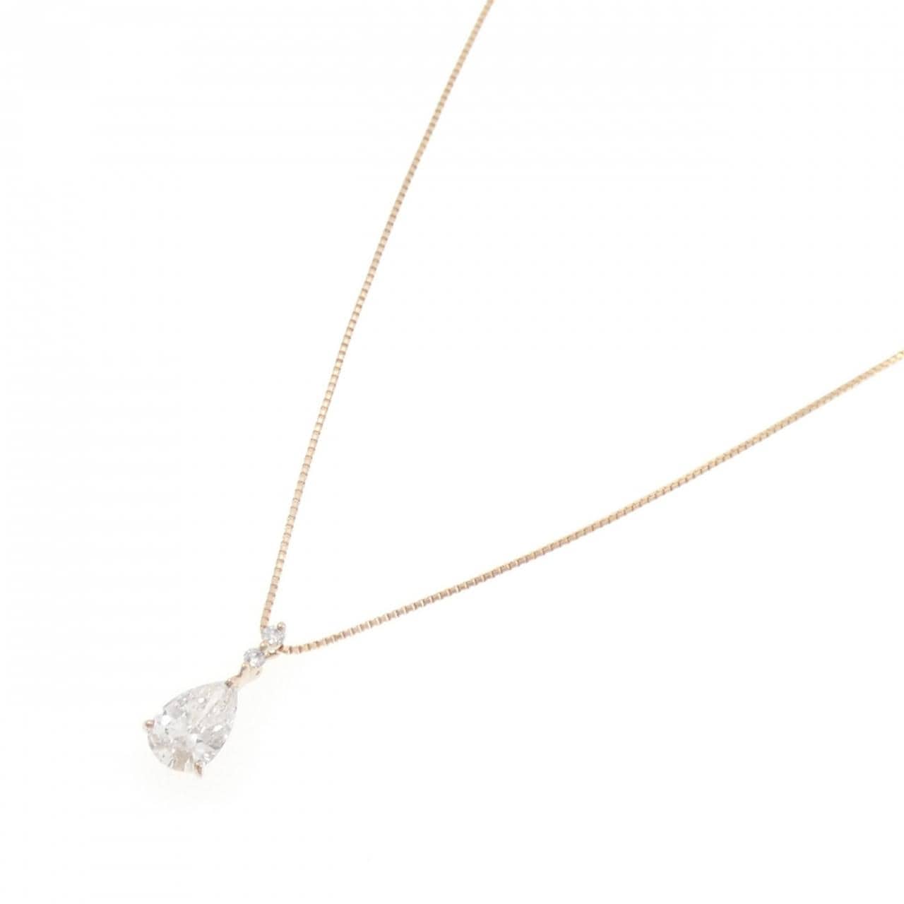 K18PG ダイヤモンド ネックレス 0.905CT