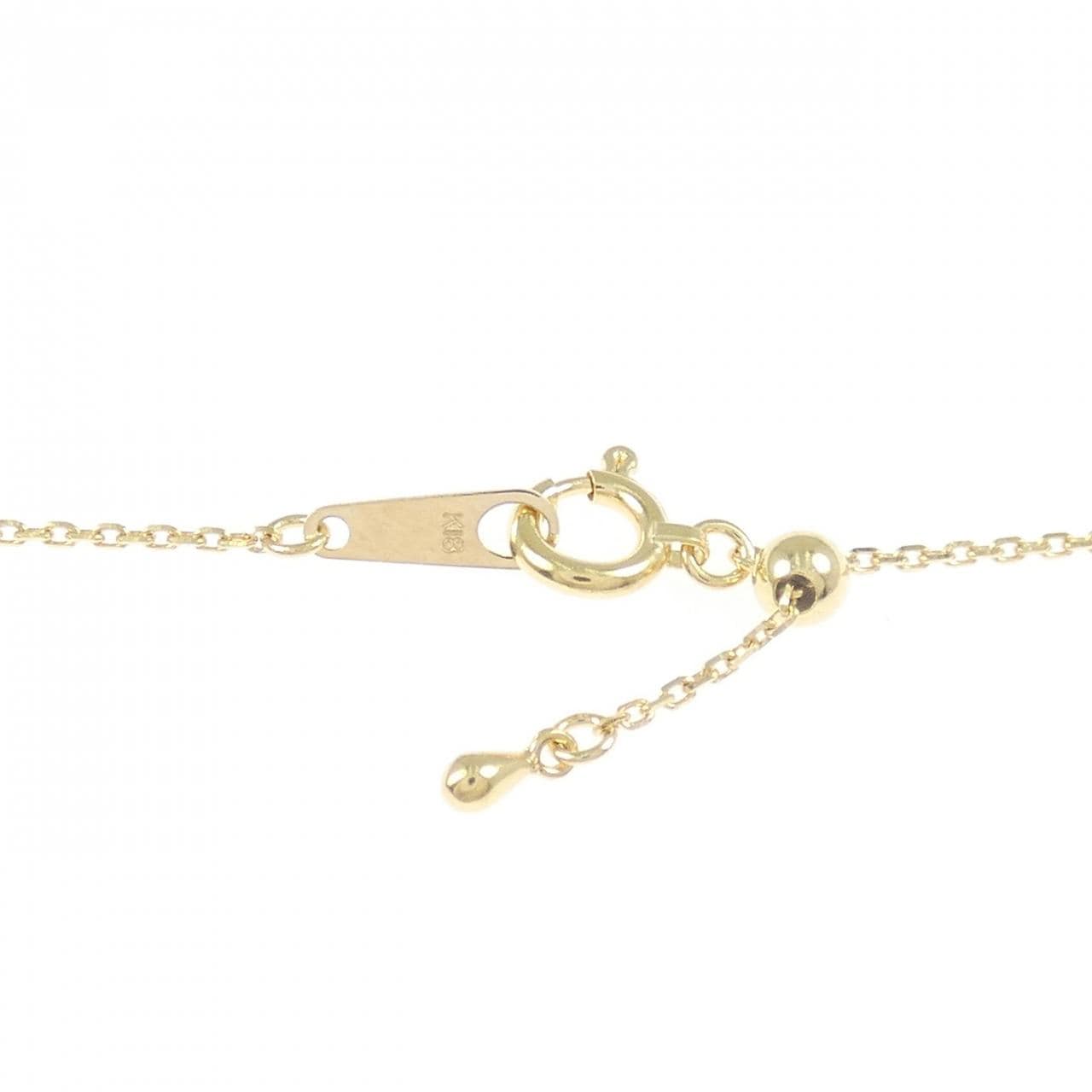 K18YG ソリティア ダイヤモンド ネックレス 0.20CT