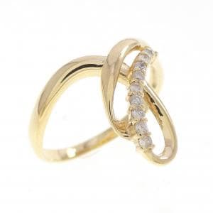 K18YG ダイヤモンド リング 0.10CT