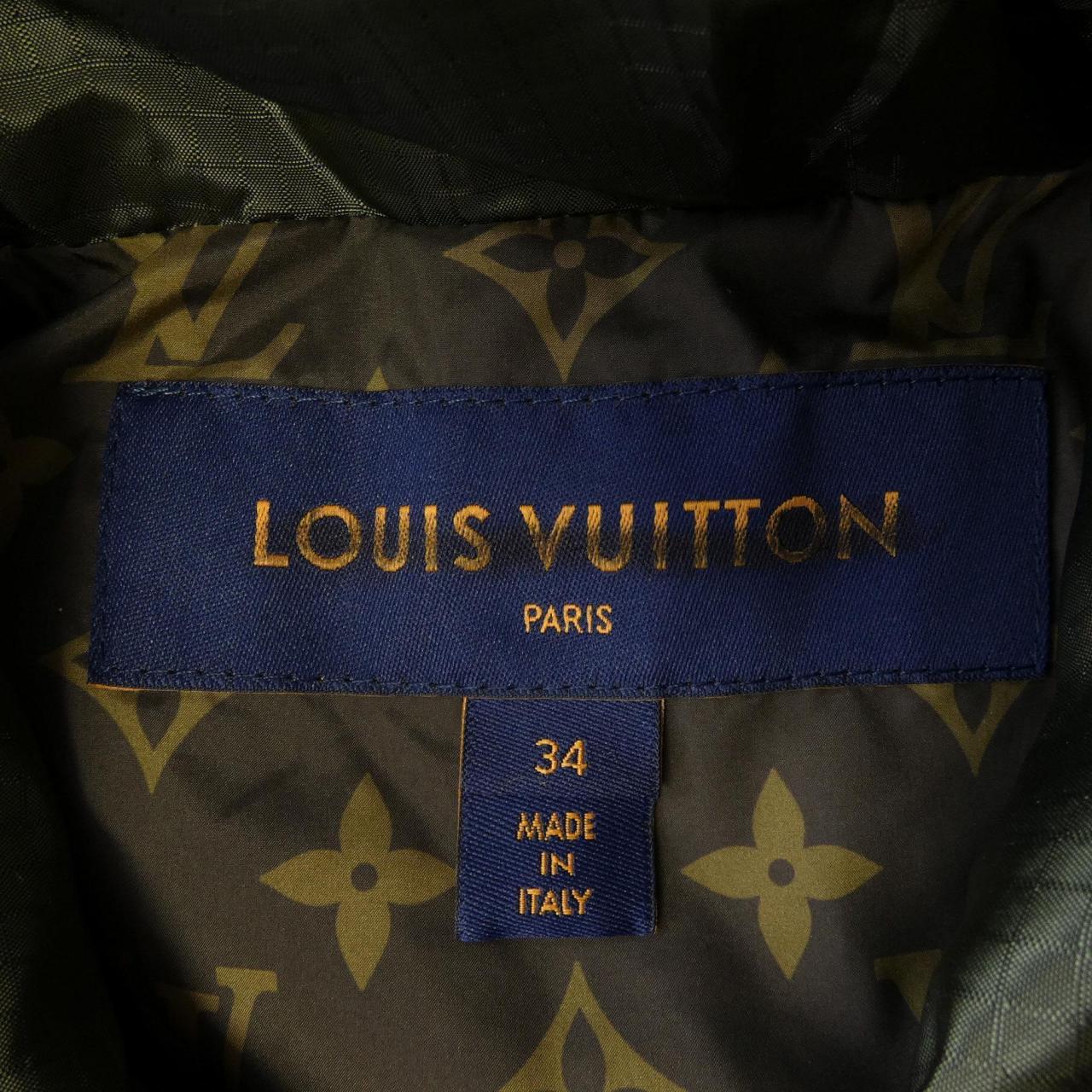 ルイヴィトン LOUIS VUITTON レザーアクセントスリーブレスパッファージャケット FPOW19RD7 ダウンベスト