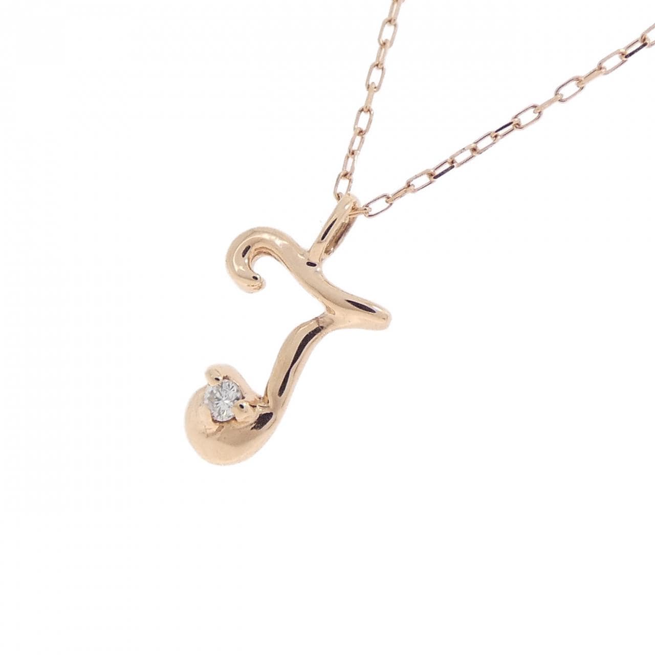 K10PG ダイヤモンド ネックレス 0.01CT