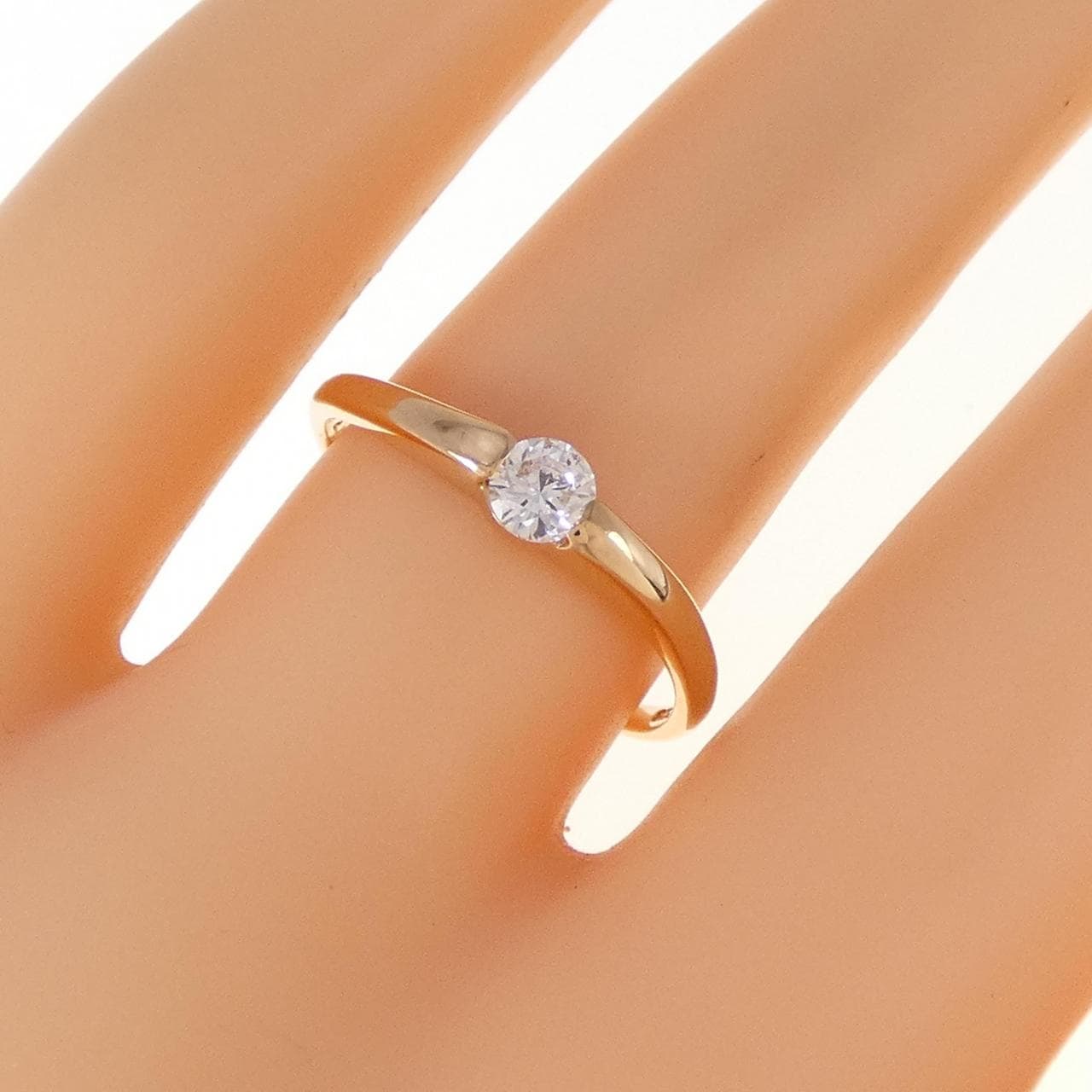 K18PG ダイヤモンド リング 0.20CT