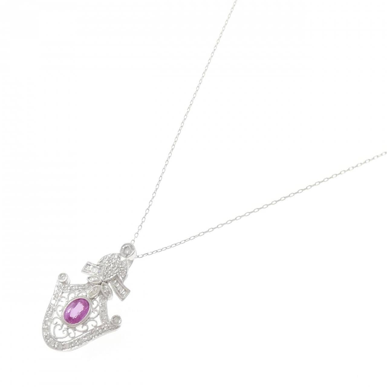 K18WG サファイヤ ネックレス 1.06CT