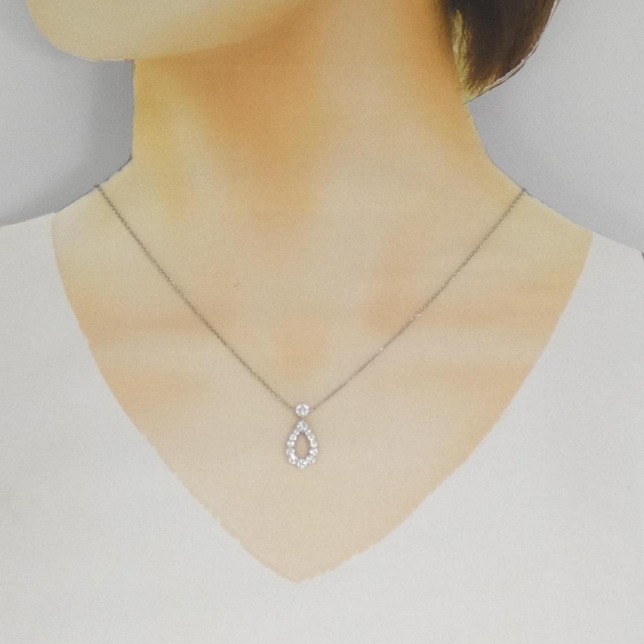 ハリーウィンストン ループ ミディアム ネックレス 0.21CT