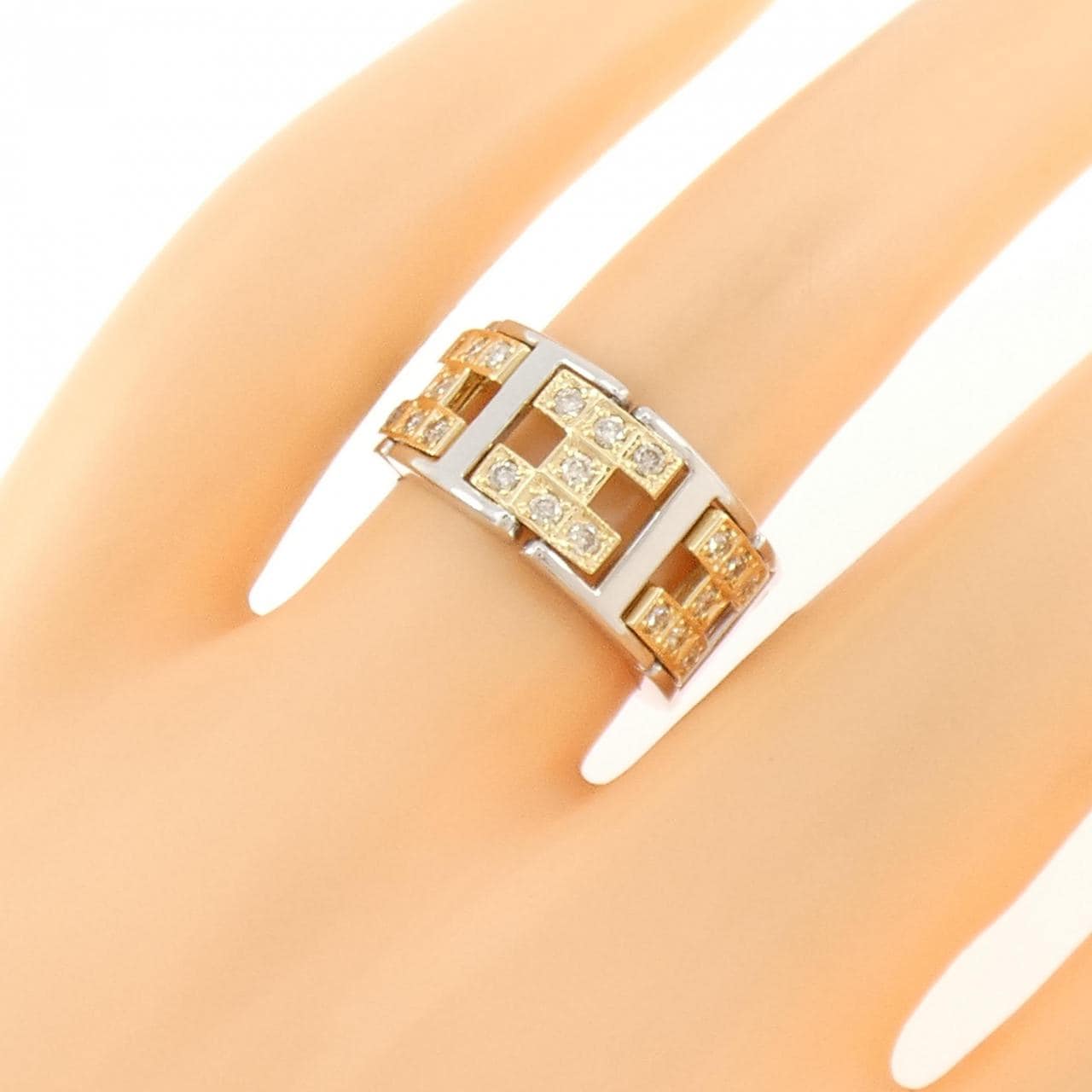 K18WG/K18YG ダイヤモンド リング 0.5CT