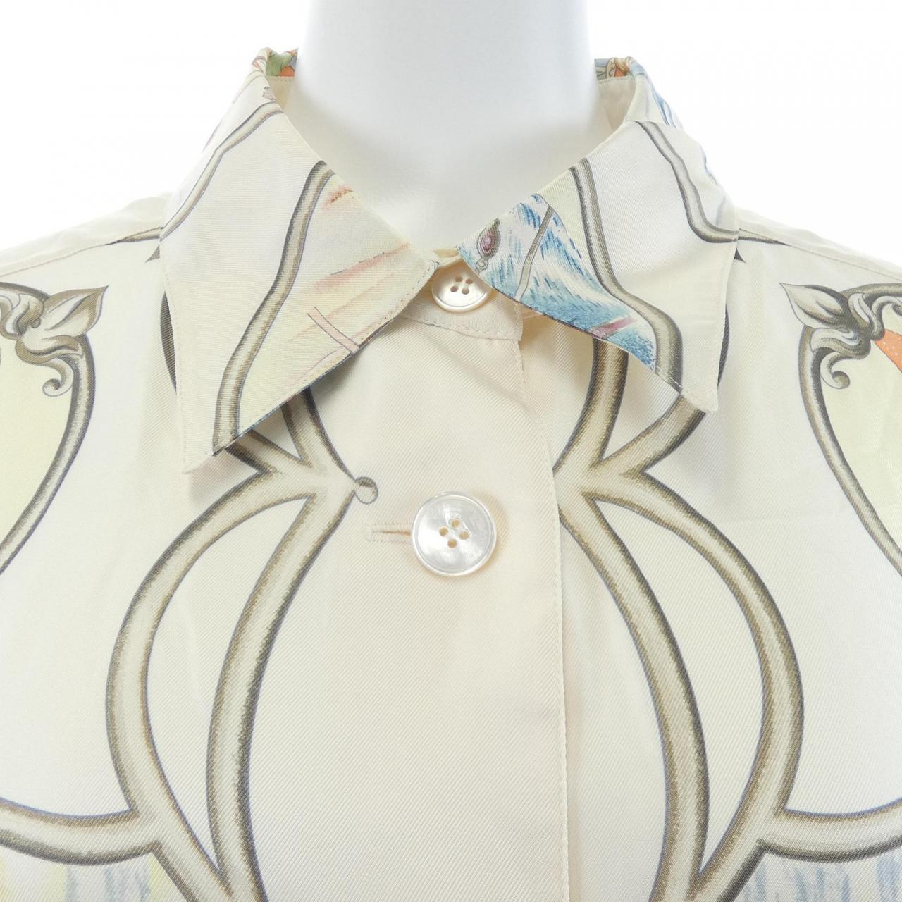 【ヴィンテージ】エルメス HERMES LES CHEVAUX DES MOGHOLS ツイルレーヌ. ジャケット