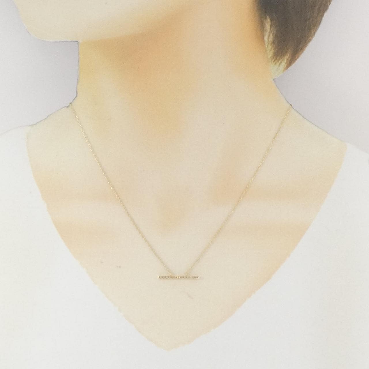 ヒロタカ トラペーズ ネックレス 0.06CT
