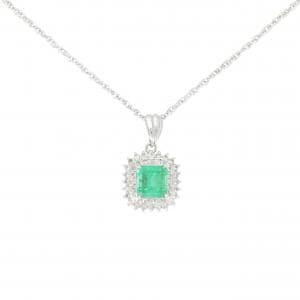 PT900/PT850 エメラルド ネックレス 1.45CT