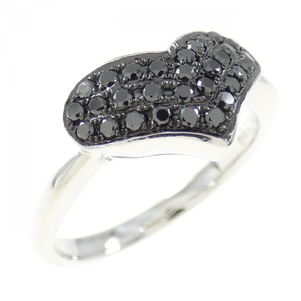 K18WG/K18BG Heart Diamond Ring 0.30CT