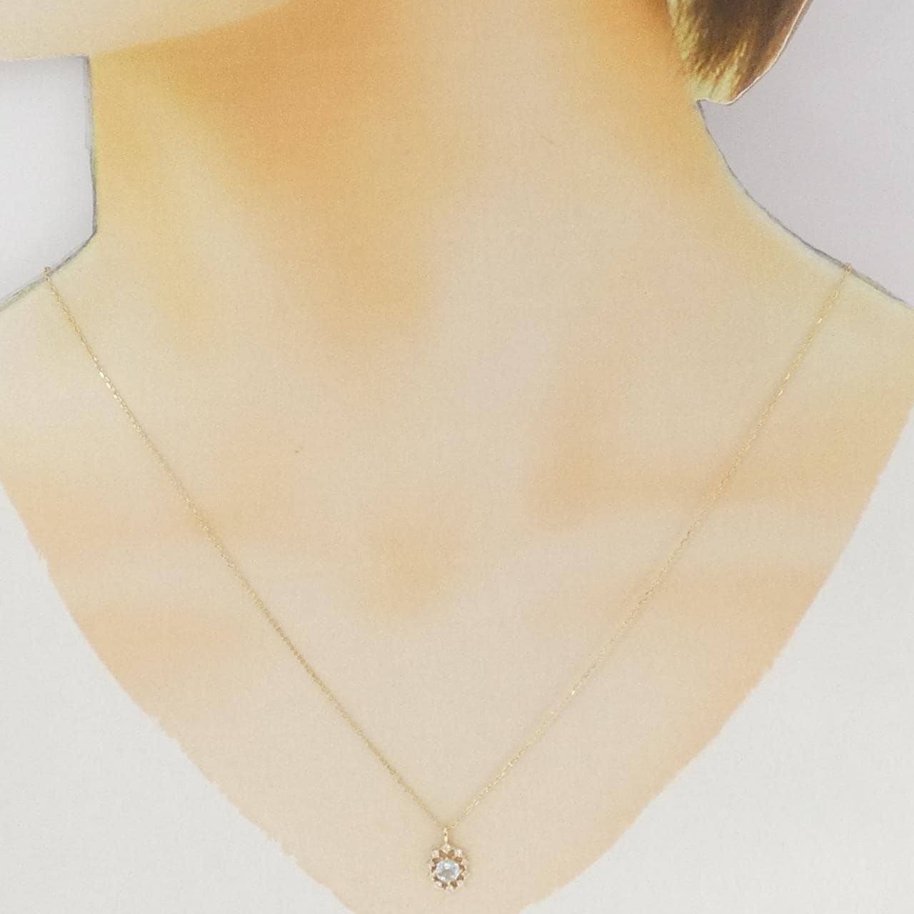 K10YG ブルートパーズ ネックレス