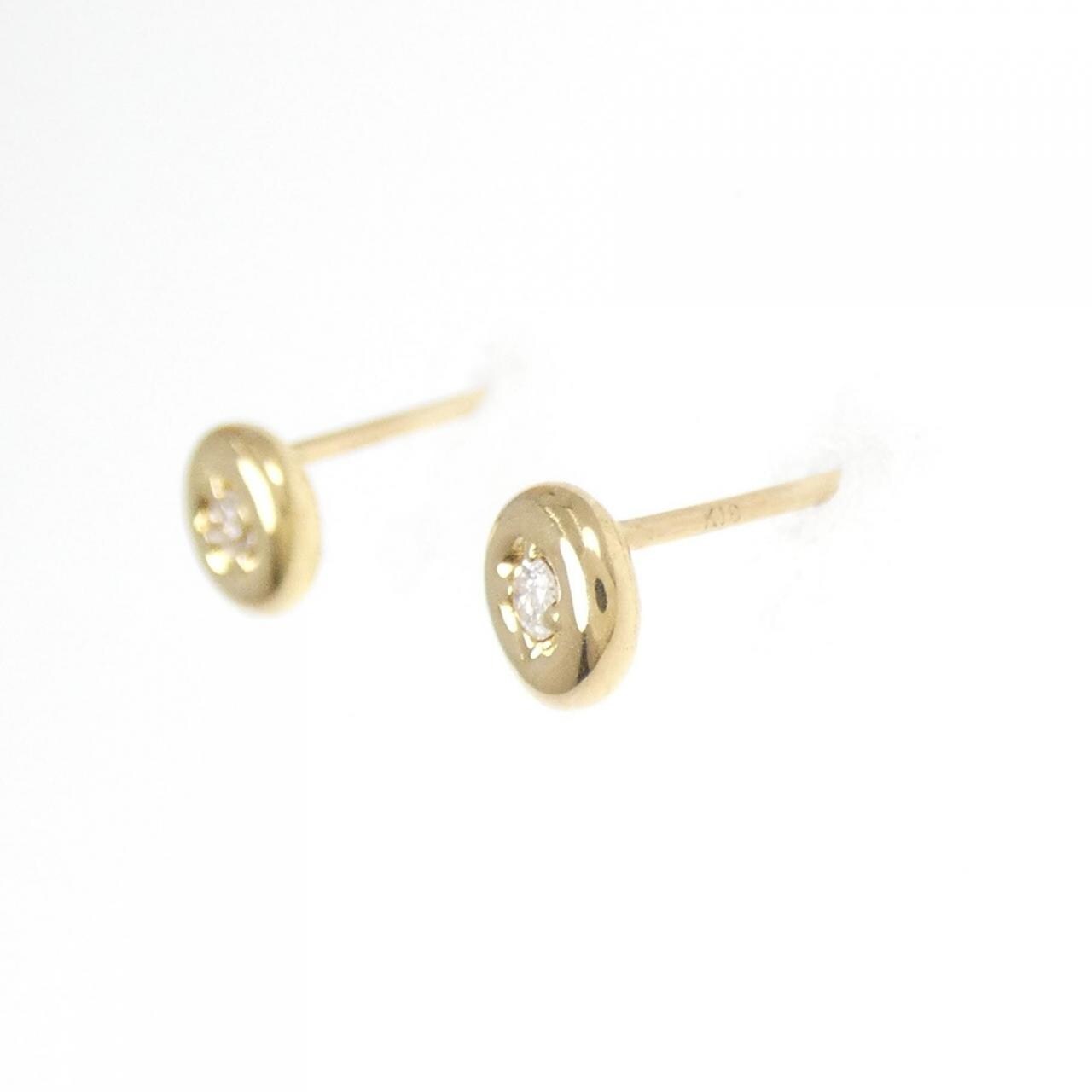 K18YG ダイヤモンド ピアス 0.04CT