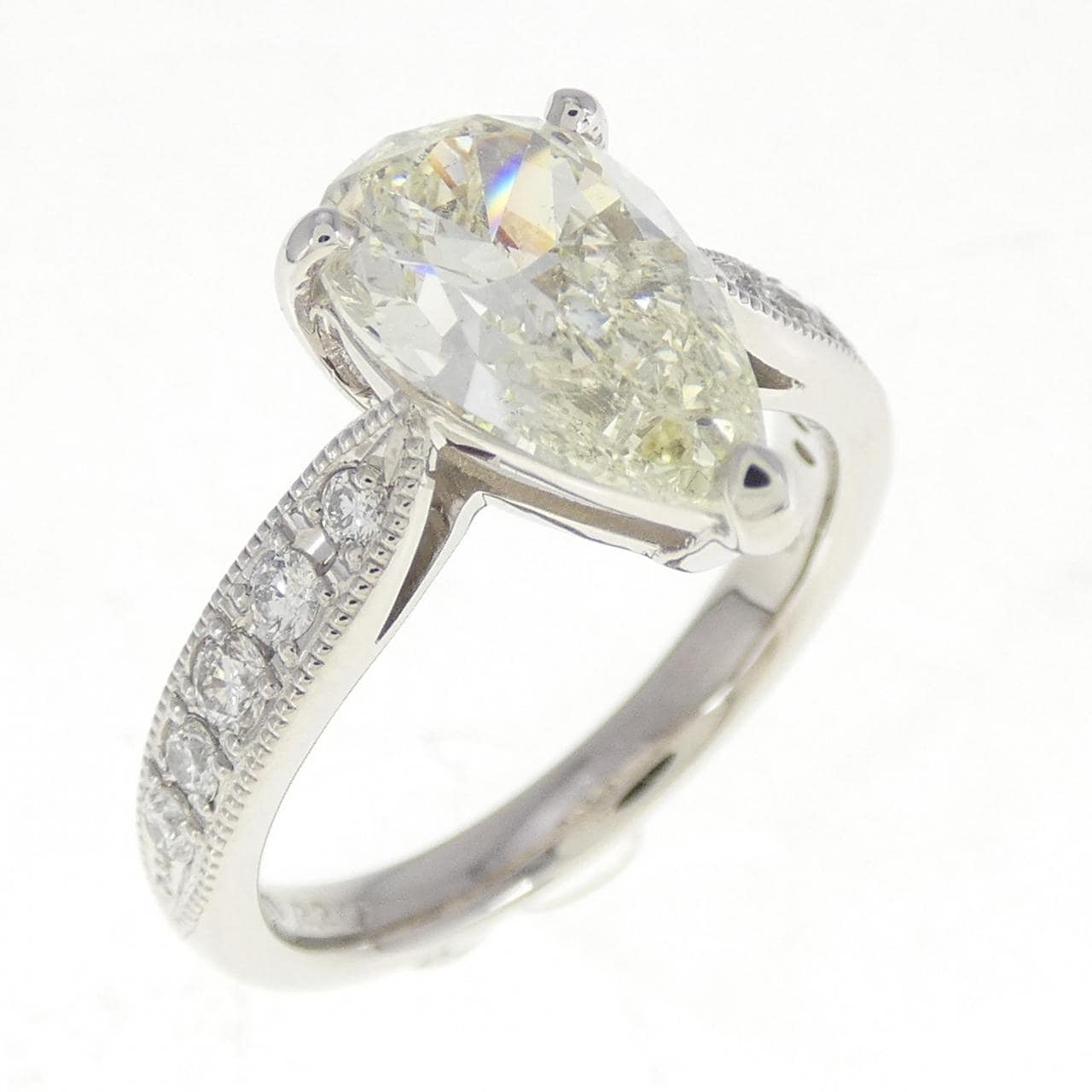 [Remake] PT Diamond Ring 2.256CT VLY SI2 Pear Shape