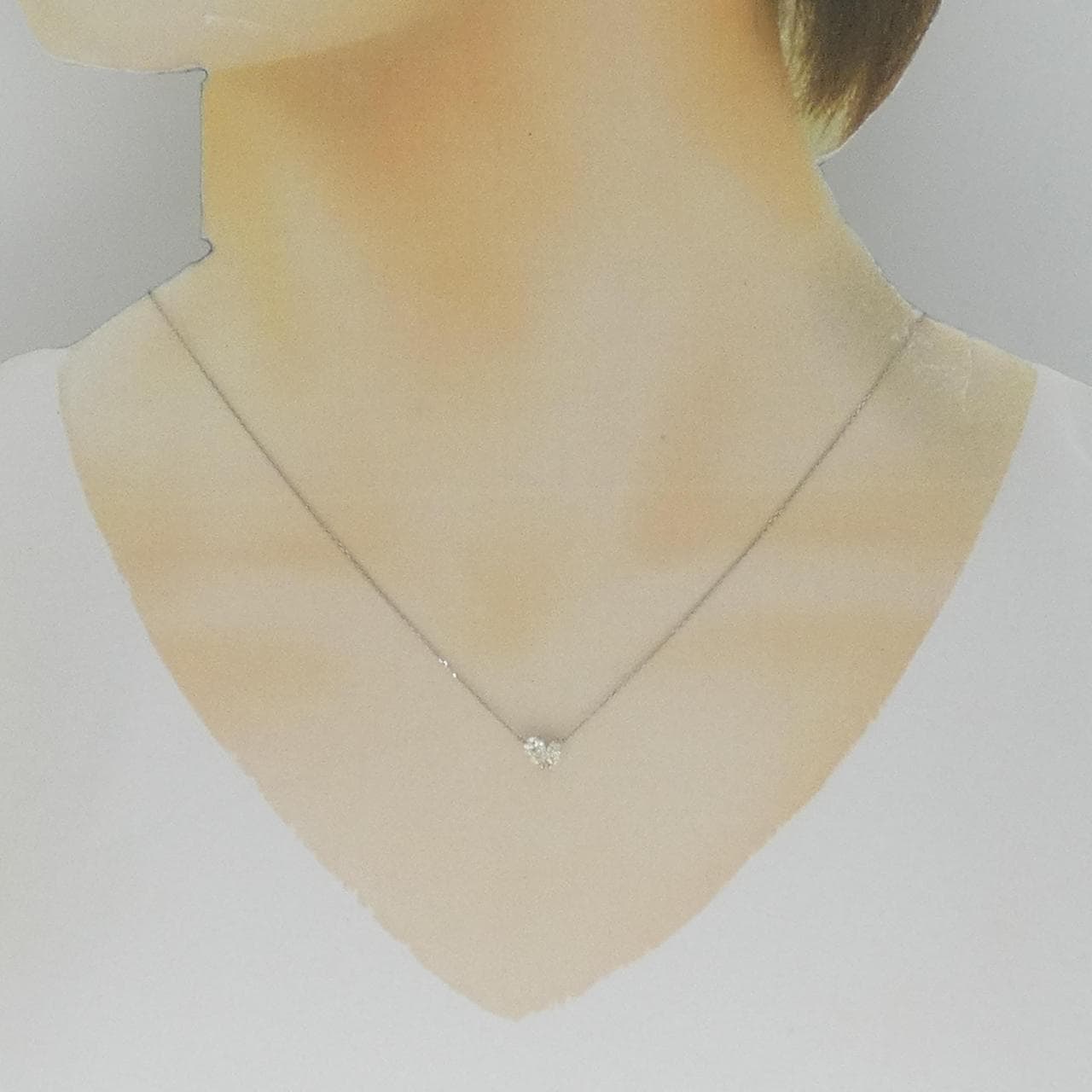 【新品】PT900/PT850 ダイヤモンド ネックレス 0.30CT