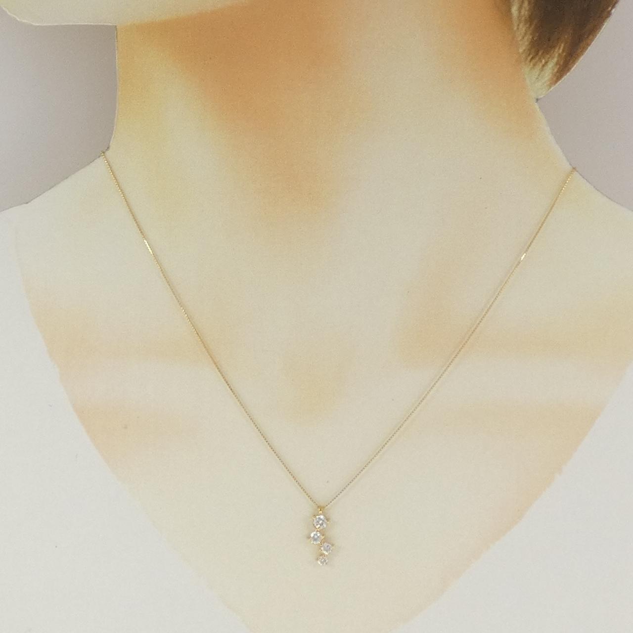 K18YG ダイヤモンド ネックレス