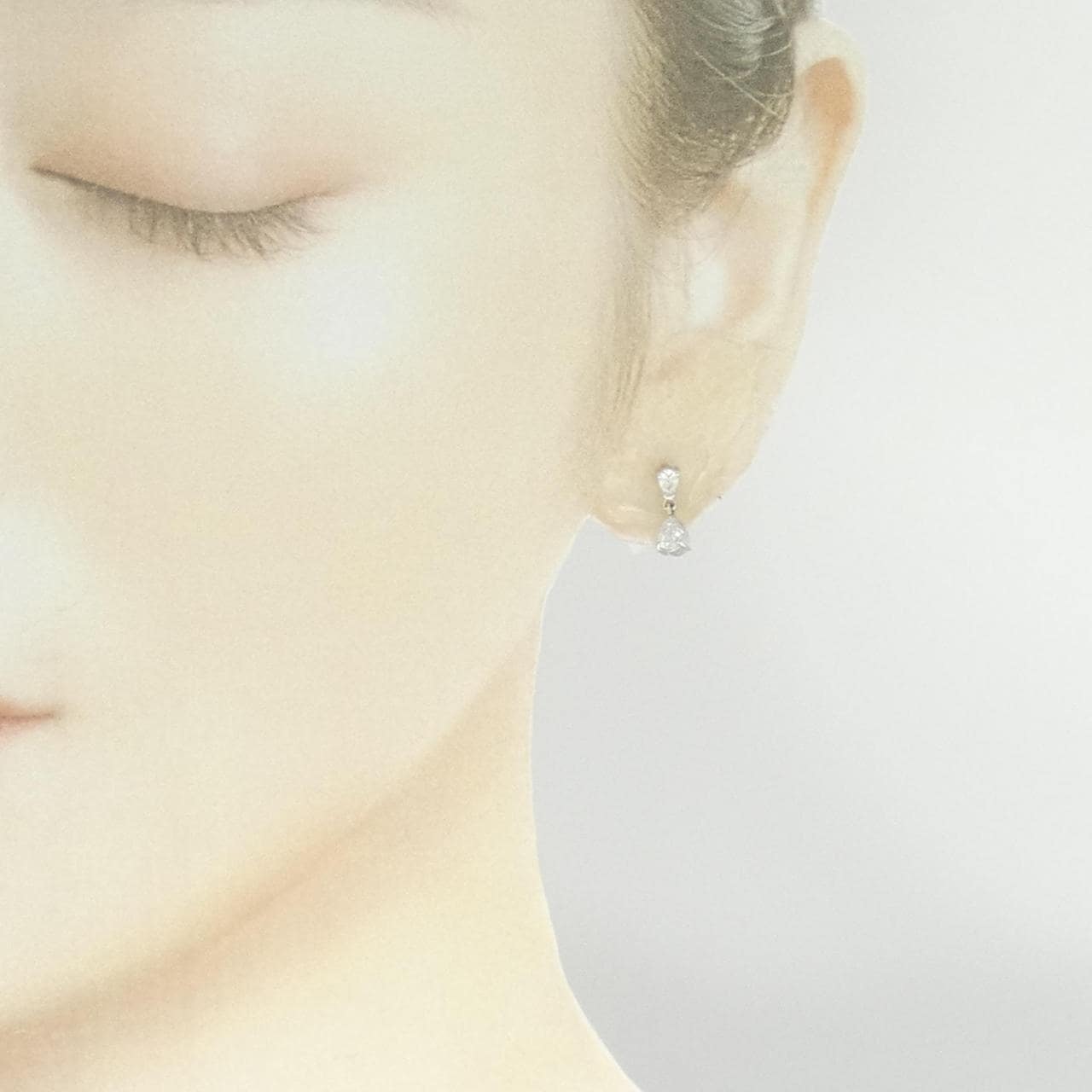 PT900 ダイヤモンド ピアス 0.54CT