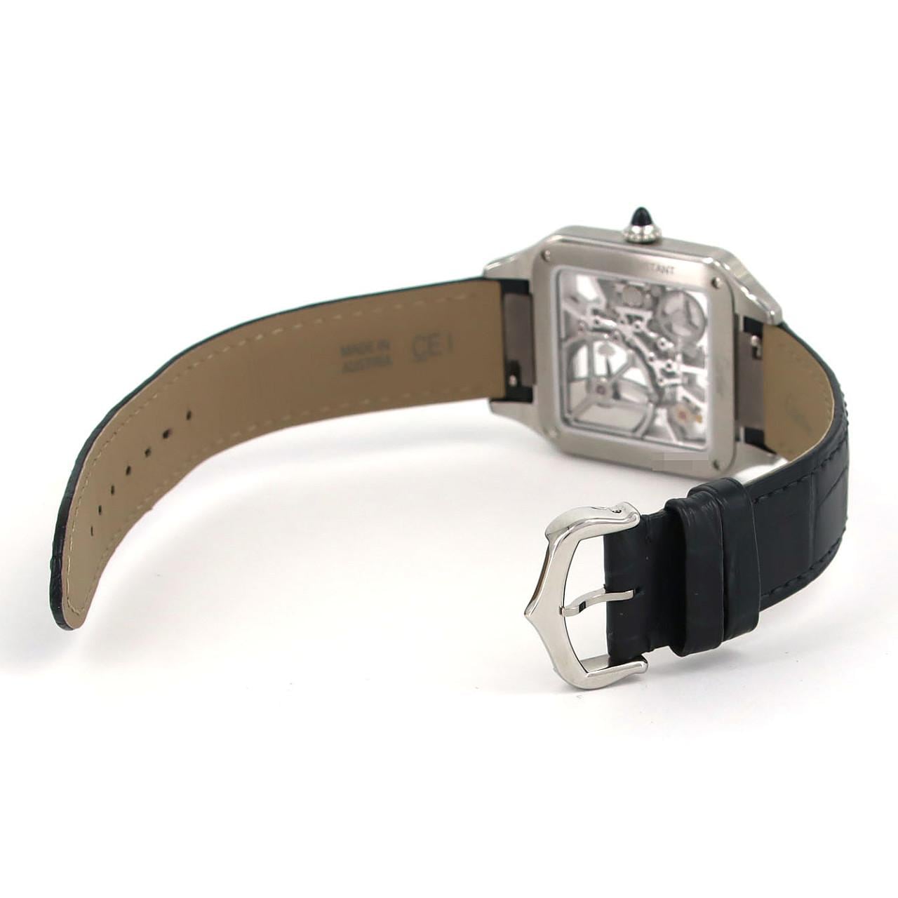 カルティエ サントス デュモンスケルトンウォッチLM マイクロローター WHSA0032 SS 自動巻