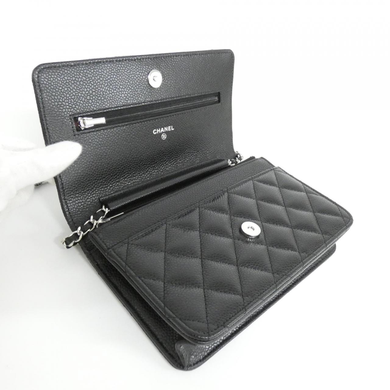 【未使用品】シャネル タイムレスクラシック ライン AP0250 チェーンウォレット