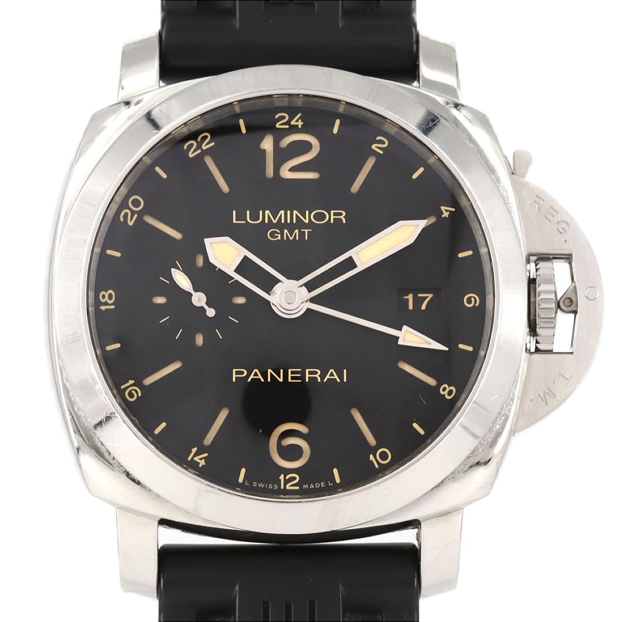 【ノーメンテナンス還元価格】パネライ ルミノール1950 3DAYS GMT 24H オートマティックアッチャイオ PAM00531 SS 自動巻