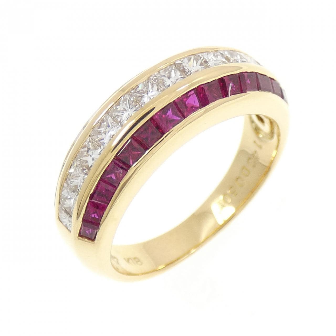 K18YG ルビー リング 1.40CT