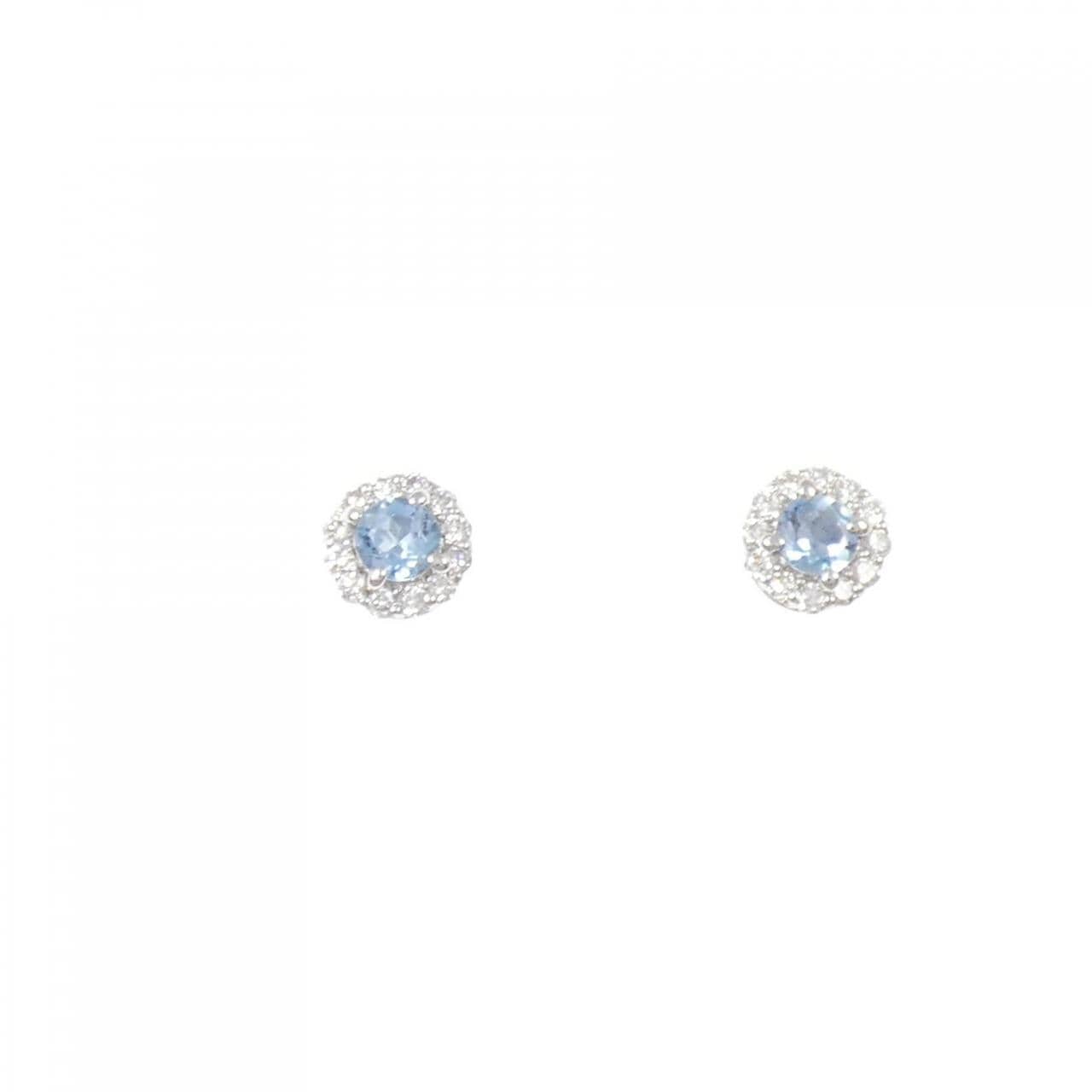 PT900 アクアマリン ピアス 0.14CT