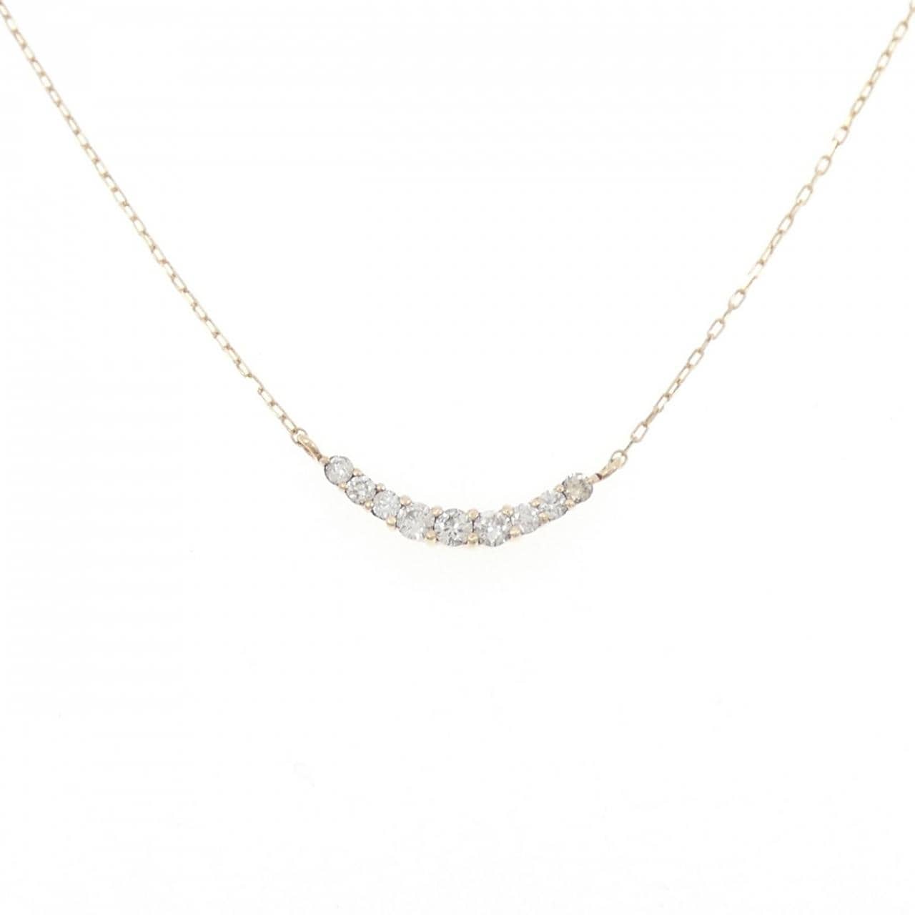 K10YG ダイヤモンド ネックレス 0.10CT