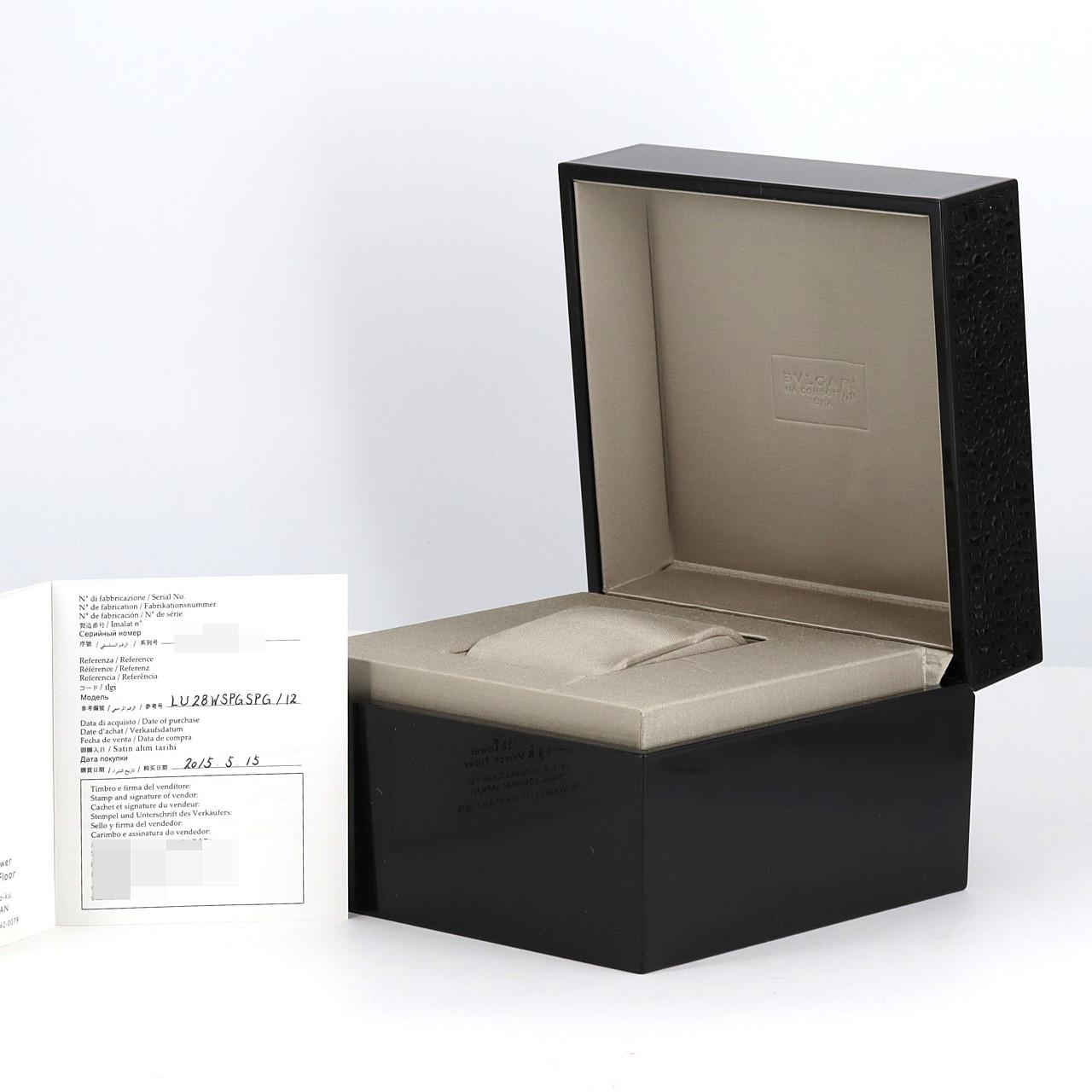 BVLGARI Chair PG Combination 12P LUP28SG/LU28WSPGSPG/12 SSxPG Quartz