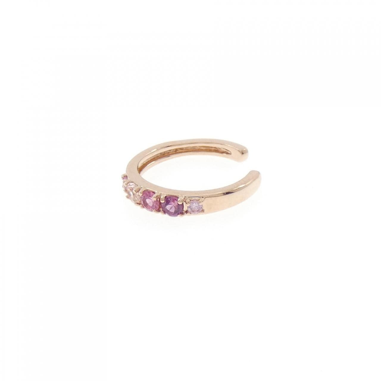 K10PG color stone ear cuff (single ear)