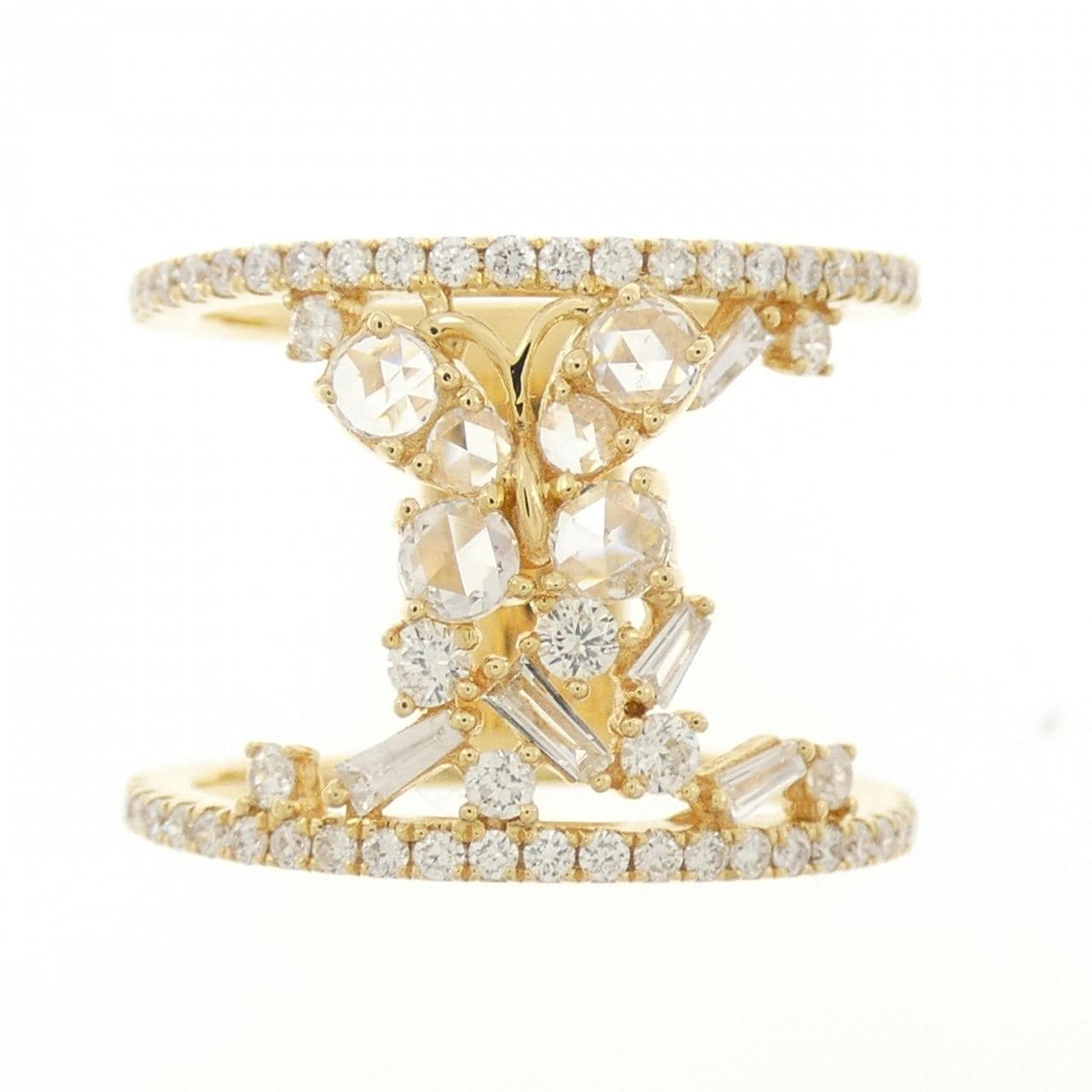 K18YG ダイヤモンド リング 0.75CT