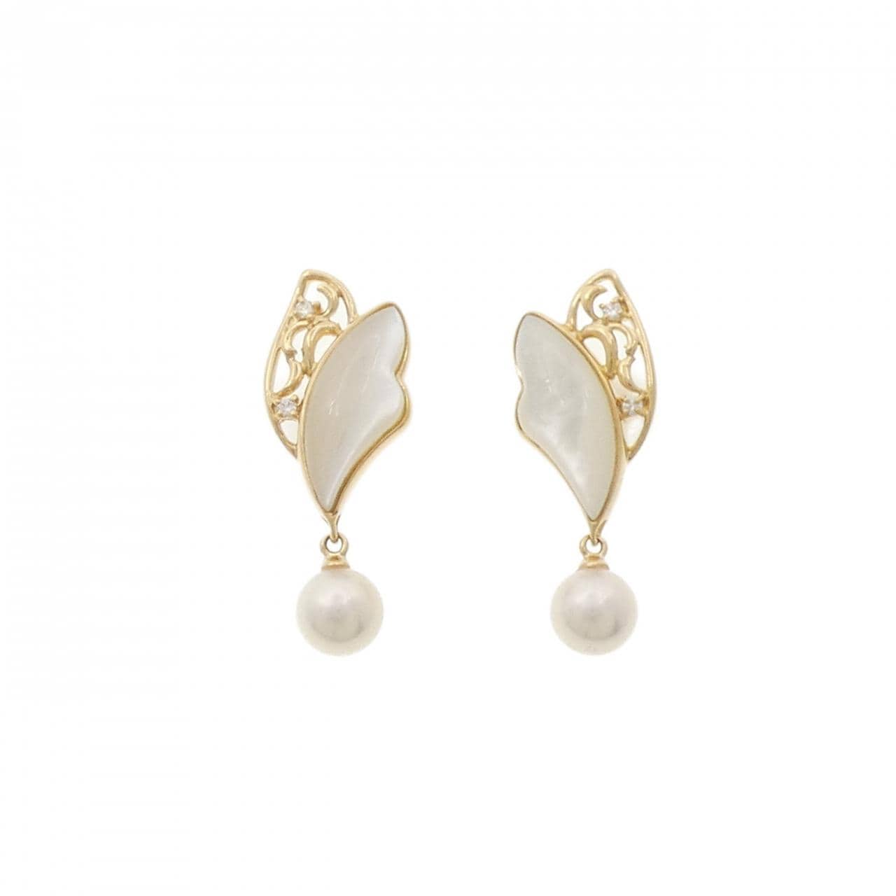 K18YG カラーストーン ピアス