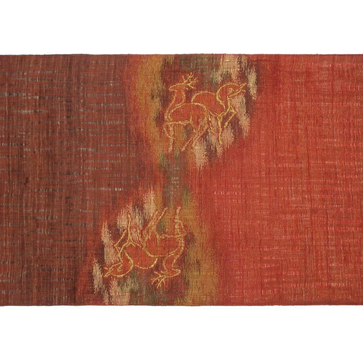 袋帯　紬透かしすくい織　リバーシブル