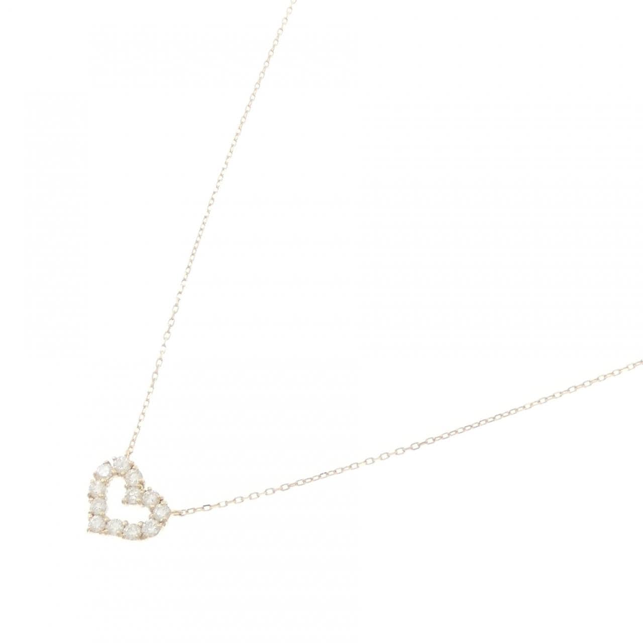 【リメイク】K10YG ハート ダイヤモンド ネックレス 0.30CT