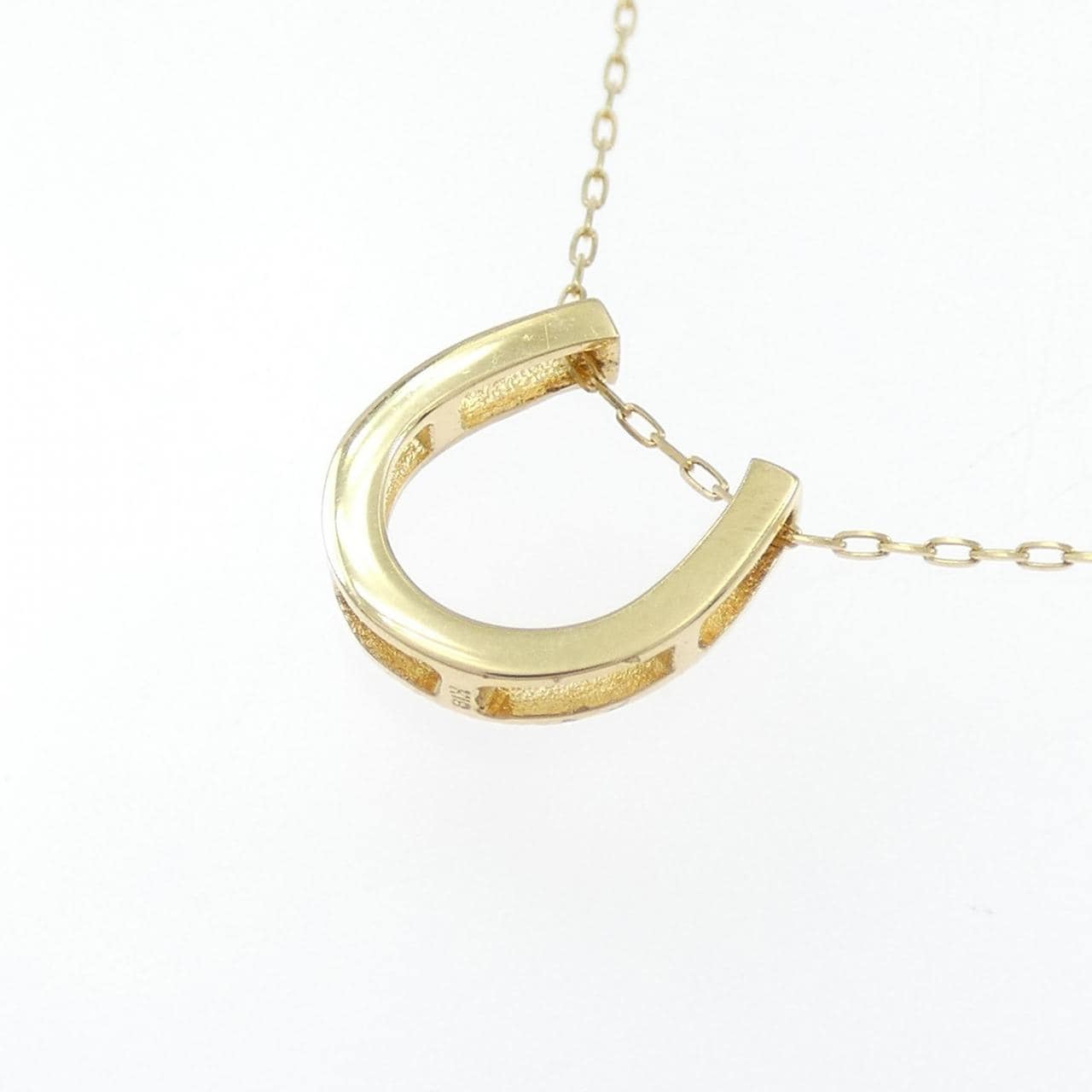 K18YG ホースシュー ネックレス