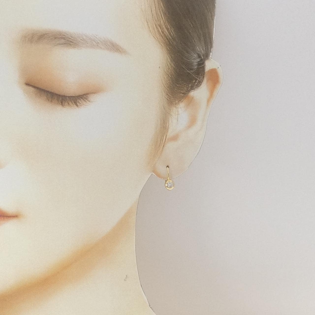 K18YG ダイヤモンド ピアス 0.30CT