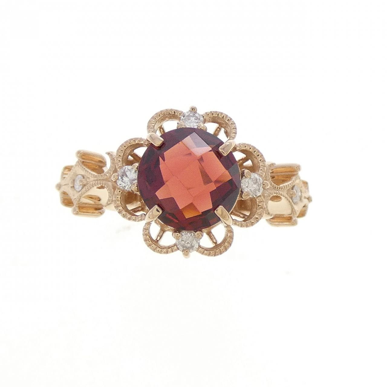 K18PG ガーネット リング 1.50CT