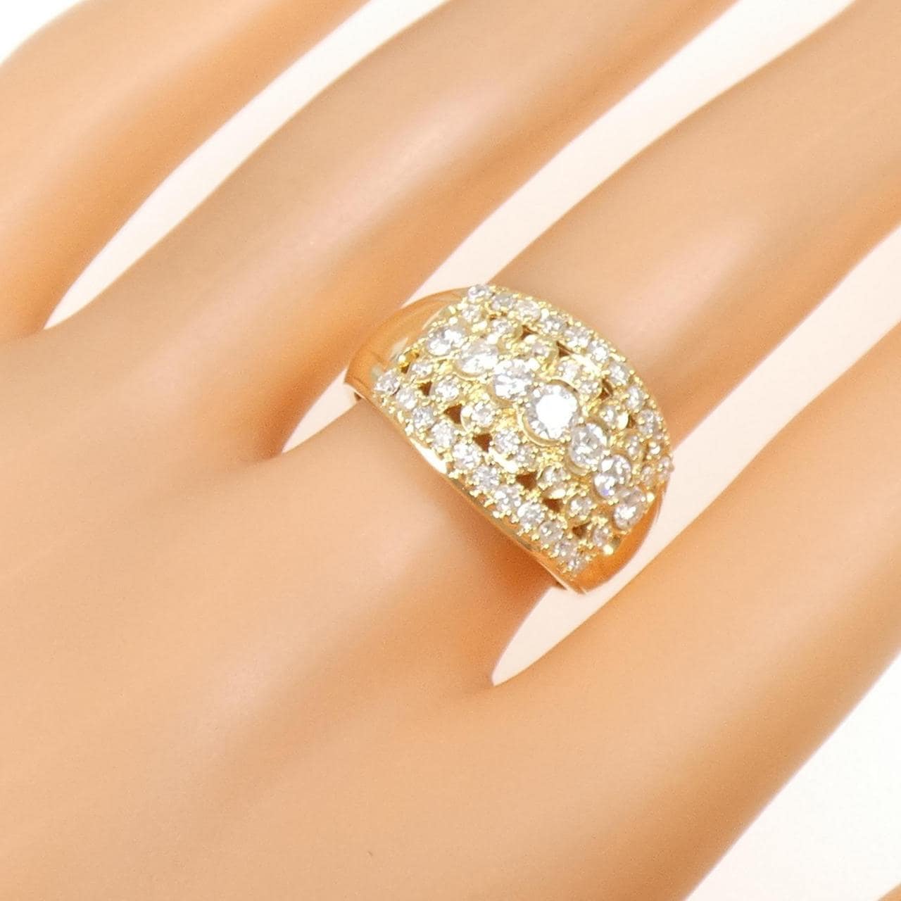 K18YG ダイヤモンド リング 1.09CT