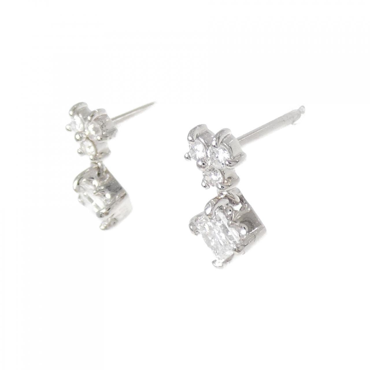PT900 ダイヤモンド ピアス 0.60CT