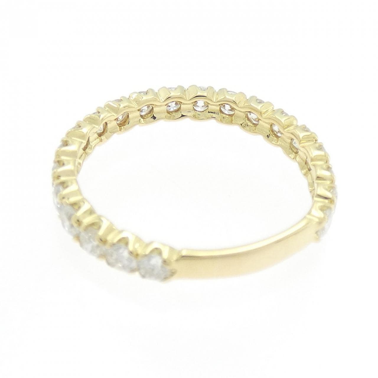 K18YG ハーフエタニティ ダイヤモンド リング 1.00CT